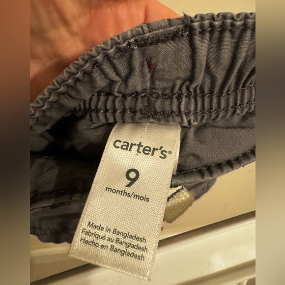 Carters | Dark Gray Charcoal Baby/Toddler Shorts | Size 9 Months - Picture 4 of 4